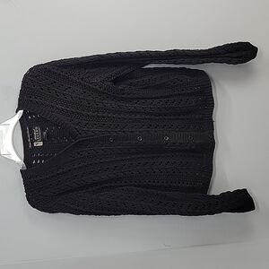 Eddie Bauer Vintage Hand Knit Cardigan Sweater